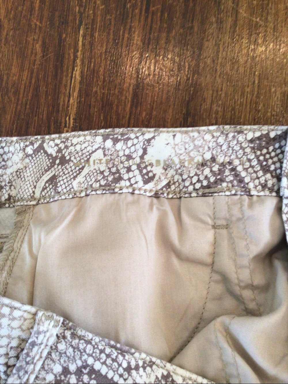 WHBM the skinny ankle snakeskin print pants - Picture 3 of 7